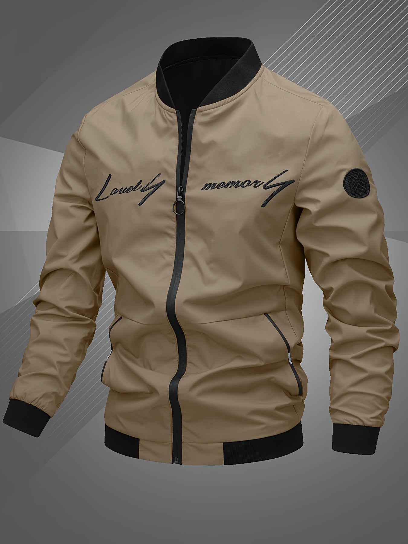 Harm | Casual Bomber Jacket with Long Sleeves | Last Day 80% Off!