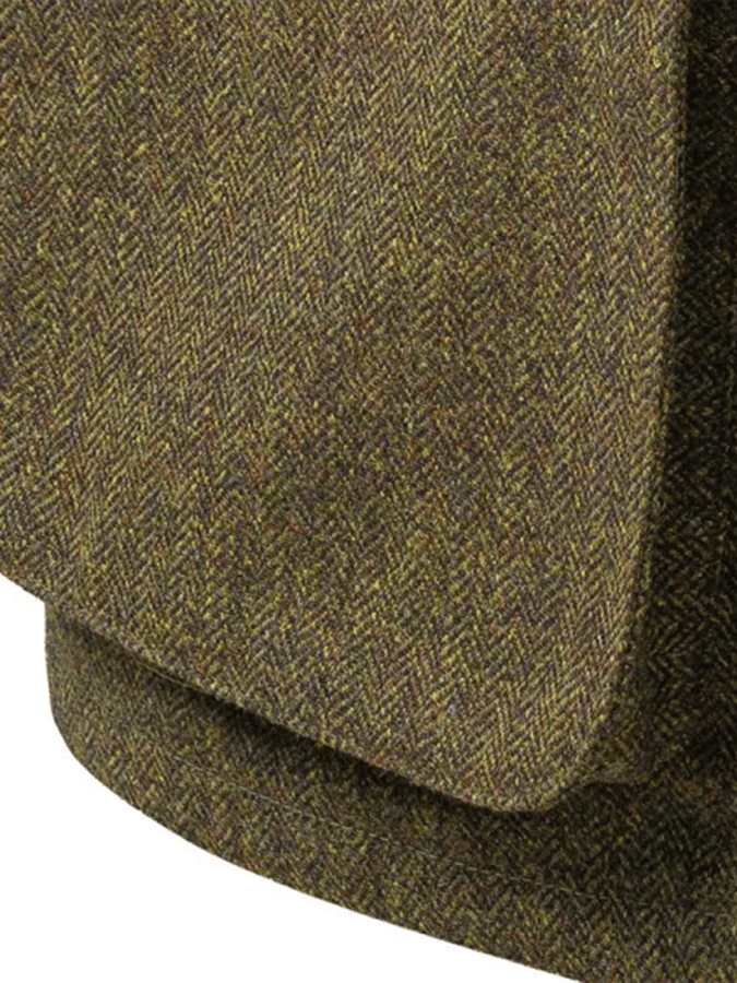 Men's Western Vintage Outdoor Hunting Zip Button Herringbone Casual Jacket Last day 80% off!