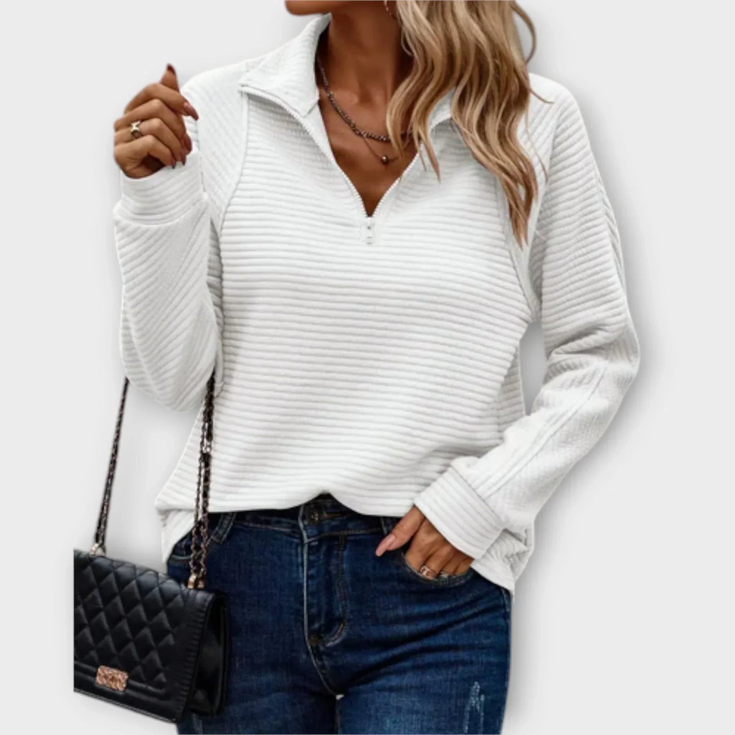 Olivia | Half-Zip Pullover | Last Day 80% Off!