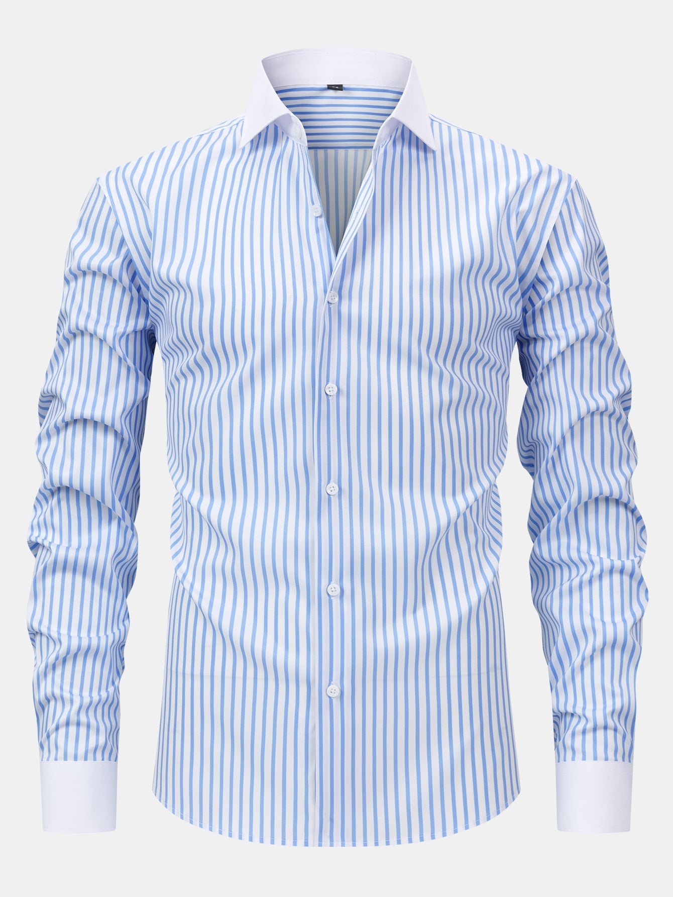 Non-Iron Striped Winchester Shirt & Slim Fit Tapered Trousers | Last day 80% off!