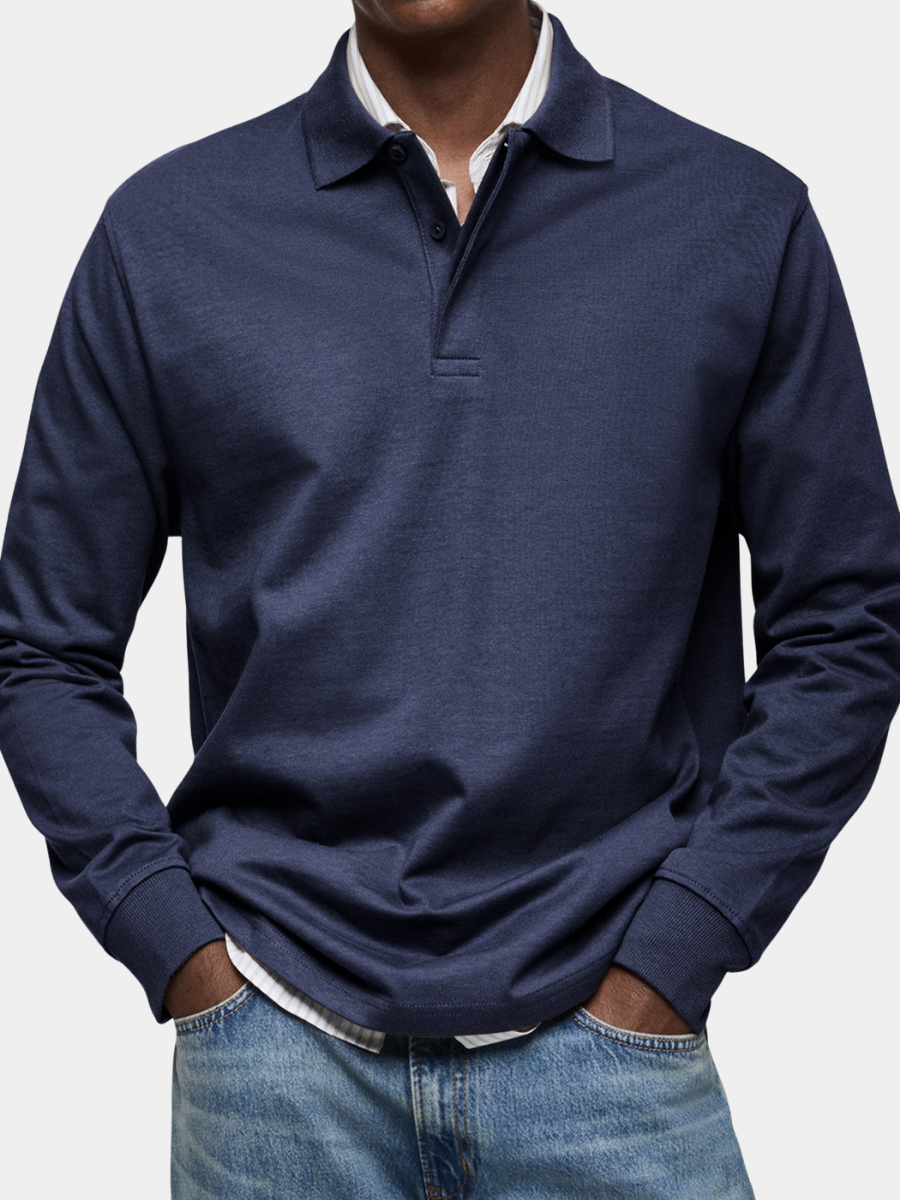 Marconelli | Luxury Polo With Long Sleeves | Last Day 80% Off!