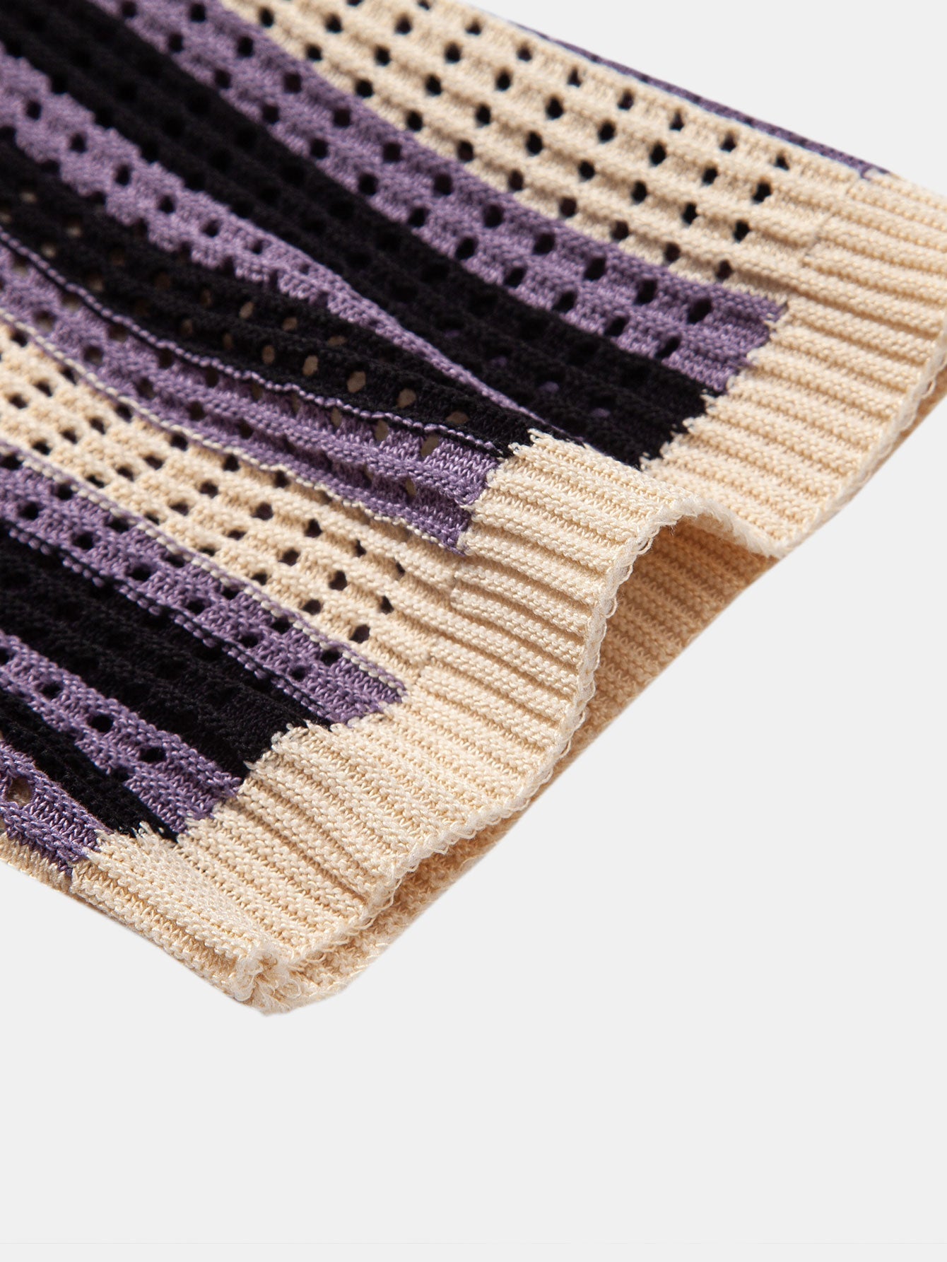 Striped Eyelet Crocheted Shirt | Last day 80% off!