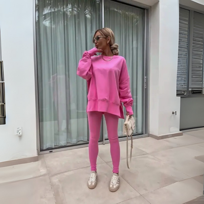 Yachi™ - Casual Long Sleeve Sweatshirt and Pants Set | Last Day 80% Off!