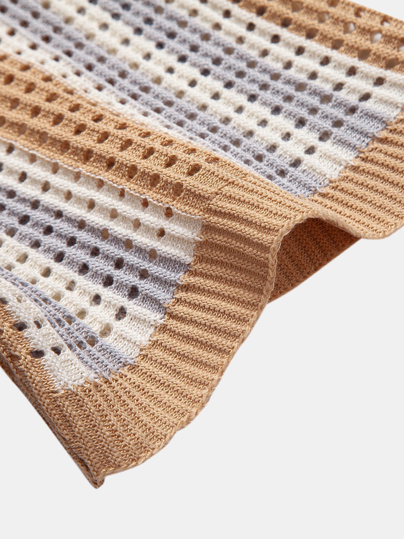 Striped Eyelet Crocheted Shirt | Last day 80% off!