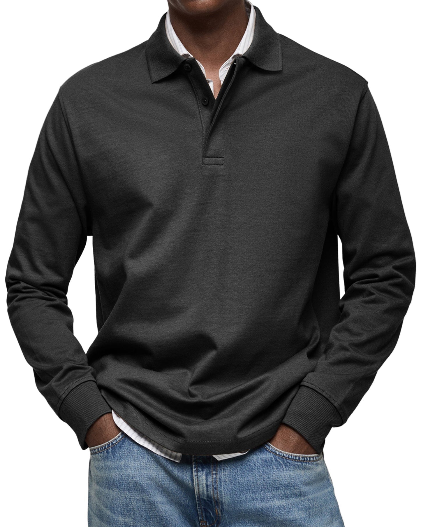 Marconelli | Luxury Polo With Long Sleeves | Last Day 80% Off!
