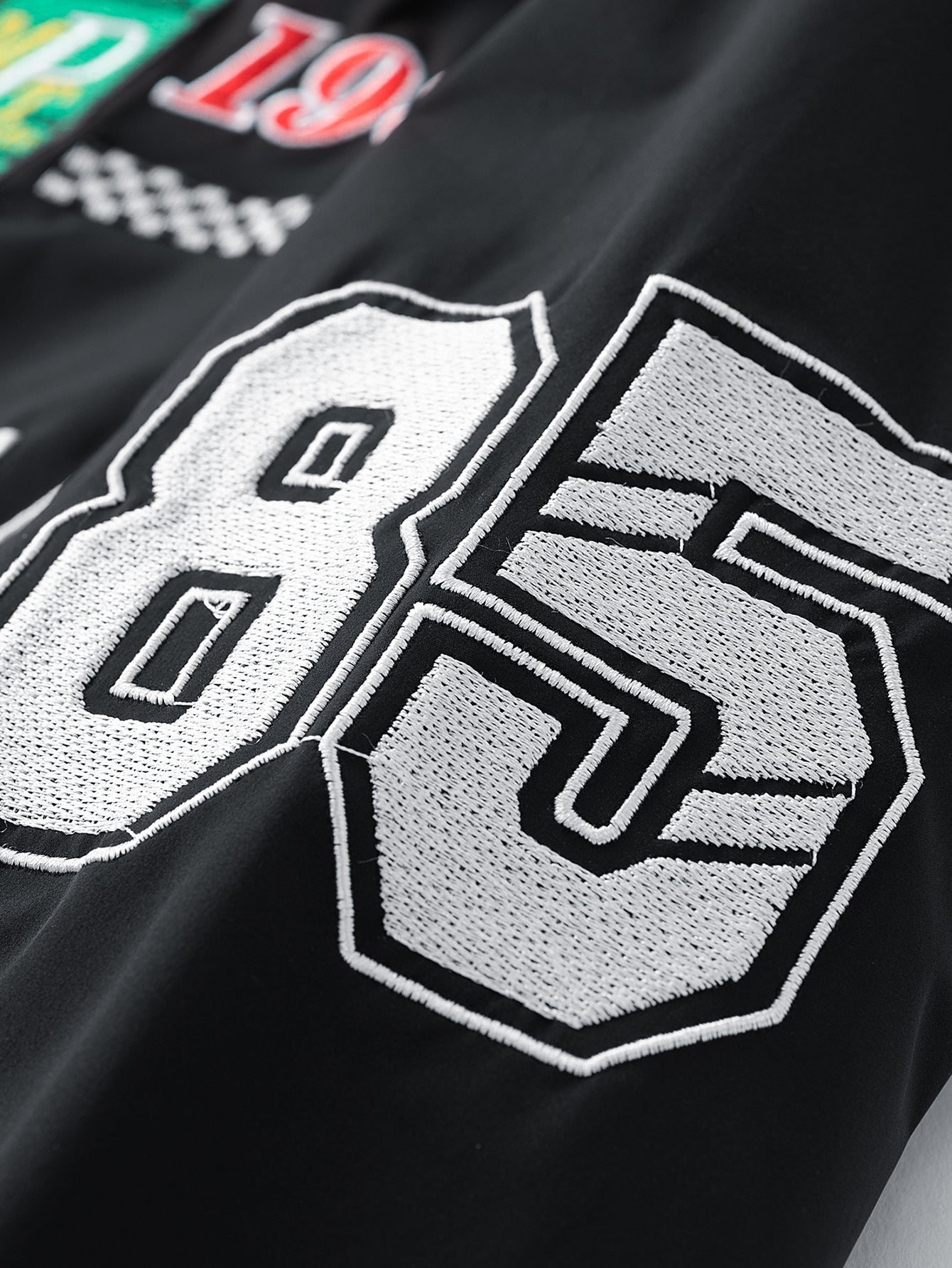 Relaxed Fit Embroidered Racing Jacket | Last day 80% off!