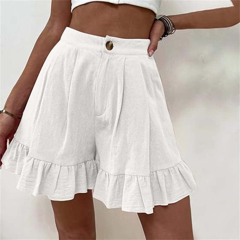 Kissha™ - Flowing Ruffle Hem Shorts | Last Day 80% Off!