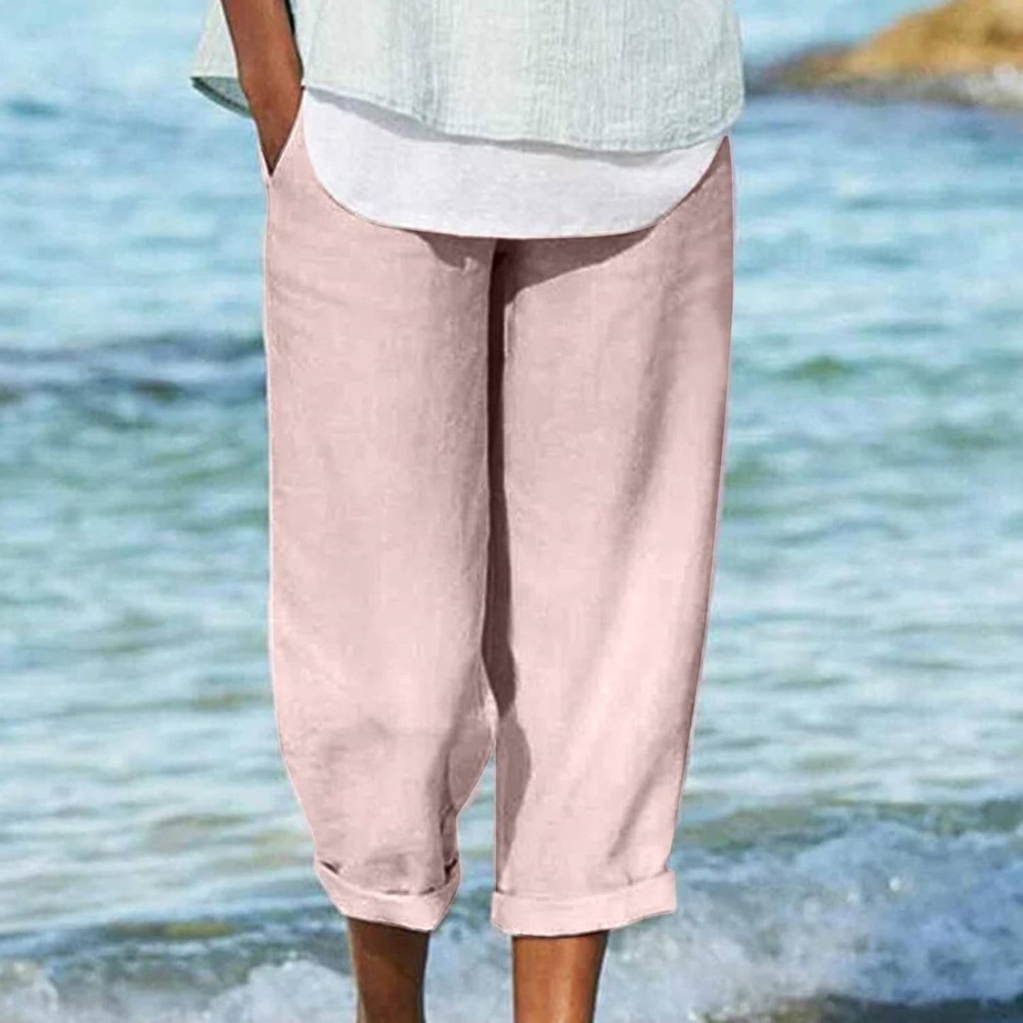 Clydel™ - Airy Cropped Pants | Last Day 80% Off!