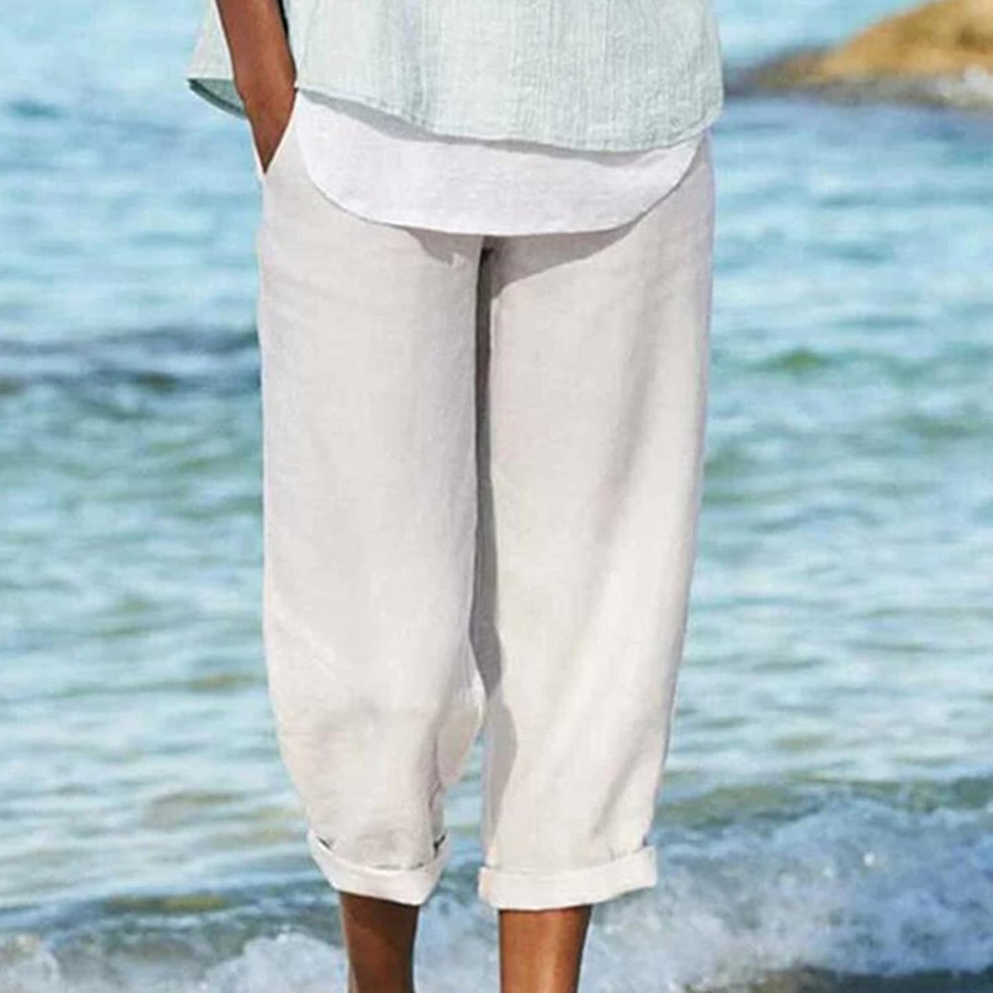 Clydel™ - Airy Cropped Pants | Last Day 80% Off!