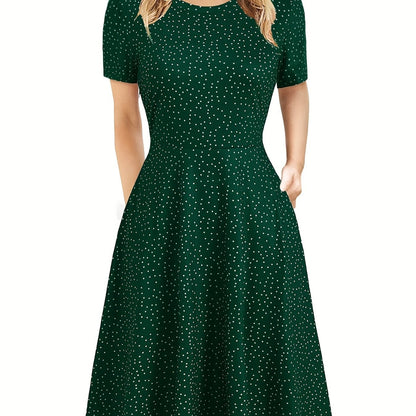 Evelyn Quinn | Retro A-Line Summer Dress | Last Day 80% Off!