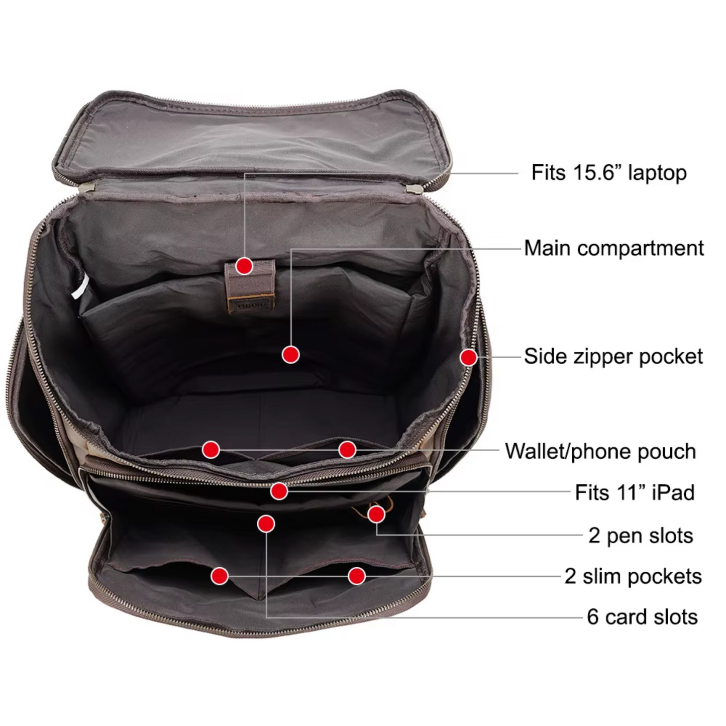 Nicholas - Men’s Vintage Leather Laptop Backpack | Last day 80% off!