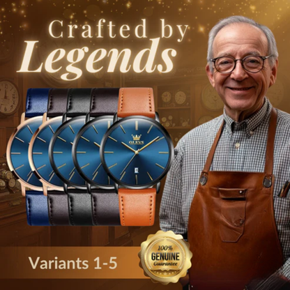 Leather Band Car Date Watch | Last day 80% off!