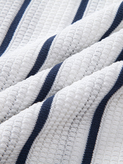 Striped Knit Shirt with Buttons | Last day 80% off!