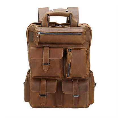 Kevin - Horse Leather Laptop Backpack | Last day 80% off!
