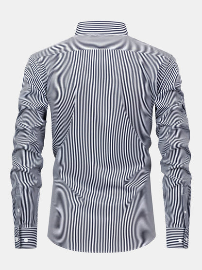Long Sleeve Striped Shirt with Buttons | Last Day 80% Off!