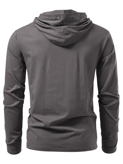 Long Sleeve Cotton Hoodie T-Shirt | Last day 80% off!