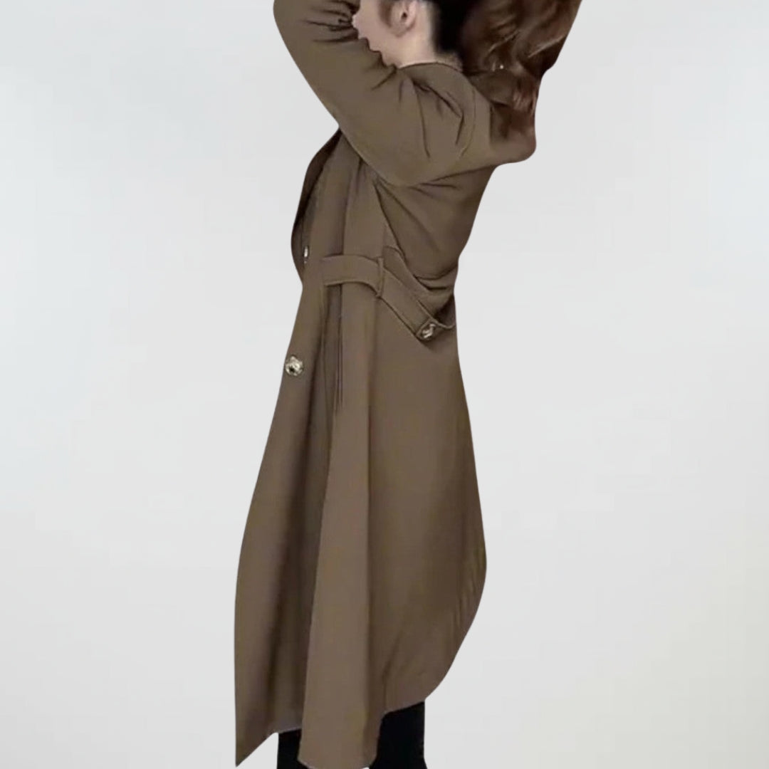 Rosehaven | Classic Longline Trench Coat | Last Day 80% Off!