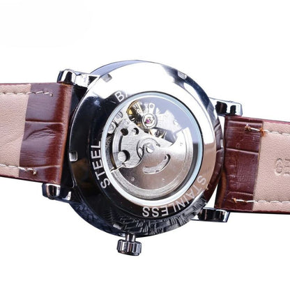 Luxury Automatic Leather Watch™ - Wilson | Last Day 80% Off!