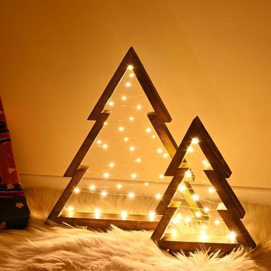 MerryGlow™ Trees - Wooden Lighted Christmas Trees | Last Day 80% Off!
