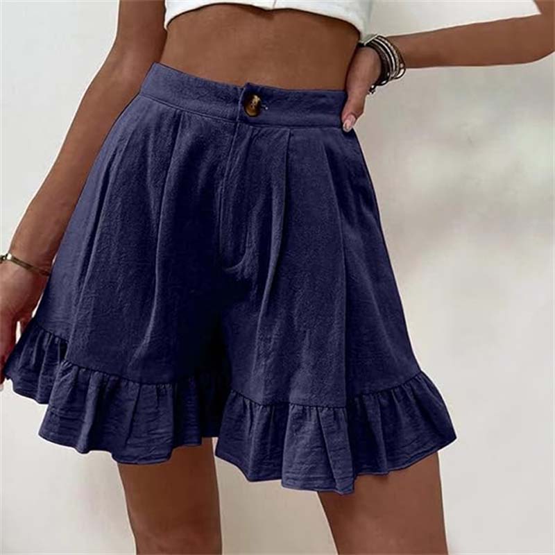 Kissha™ - Flowing Ruffle Hem Shorts | Last Day 80% Off!