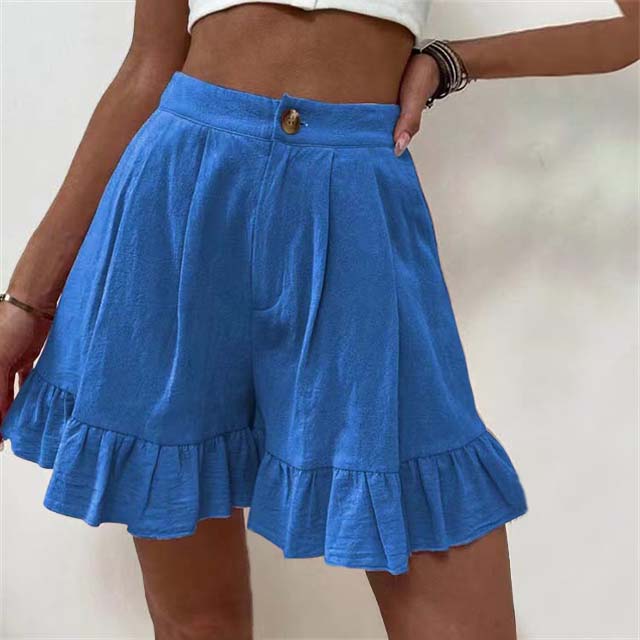 Kissha™ - Flowing Ruffle Hem Shorts | Last Day 80% Off!