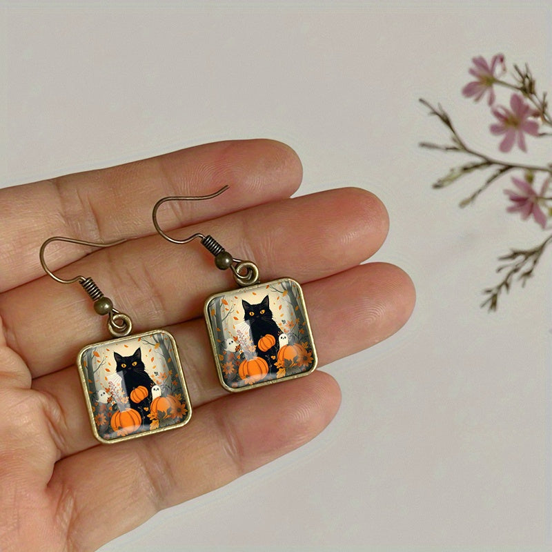 Unique Cat Autumn Earrings | Last Day 80% Off!