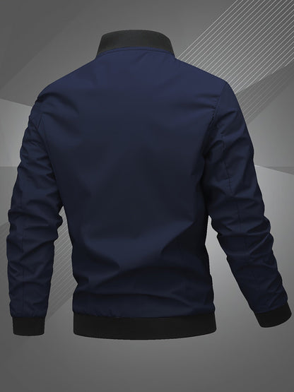 Harm | Casual Bomber Jacket with Long Sleeves | Last Day 80% Off!