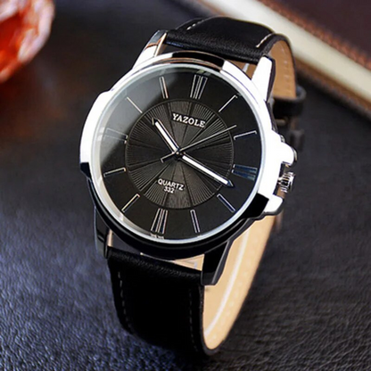 Luxurious Blue Glass Leather Watch™ - Wilson | Last Day 80% Off!