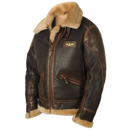 Maverick | Warm Leather Pilot Jacket | Last Day 80% Off!