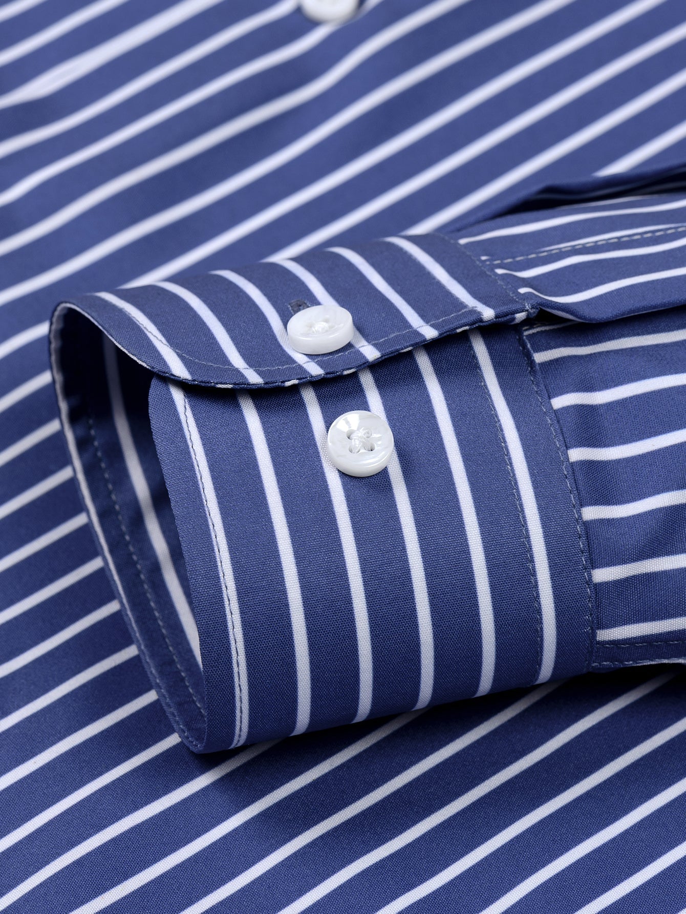 Long Sleeve Stripe Button Up Shirt | Last day 80% off!