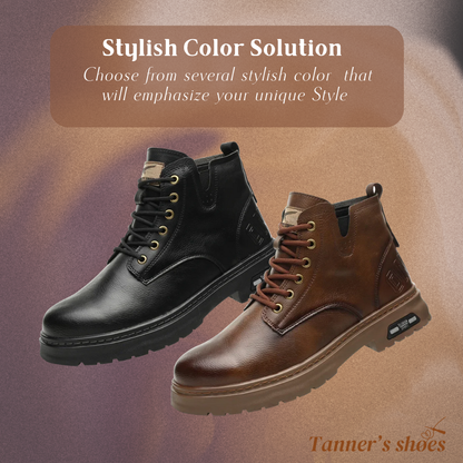 Walter | Cool Lace-Up Boots With Side Zip For Men | Last day 80% off!