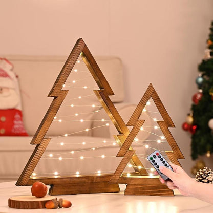 MerryGlow™ Trees - Wooden Lighted Christmas Trees | Last Day 80% Off!