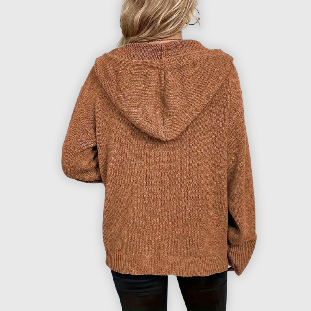 Chivana™ - Stylish & Chic Long-Sleeve Hoodie with Button Placket | Last Day 80% Off!