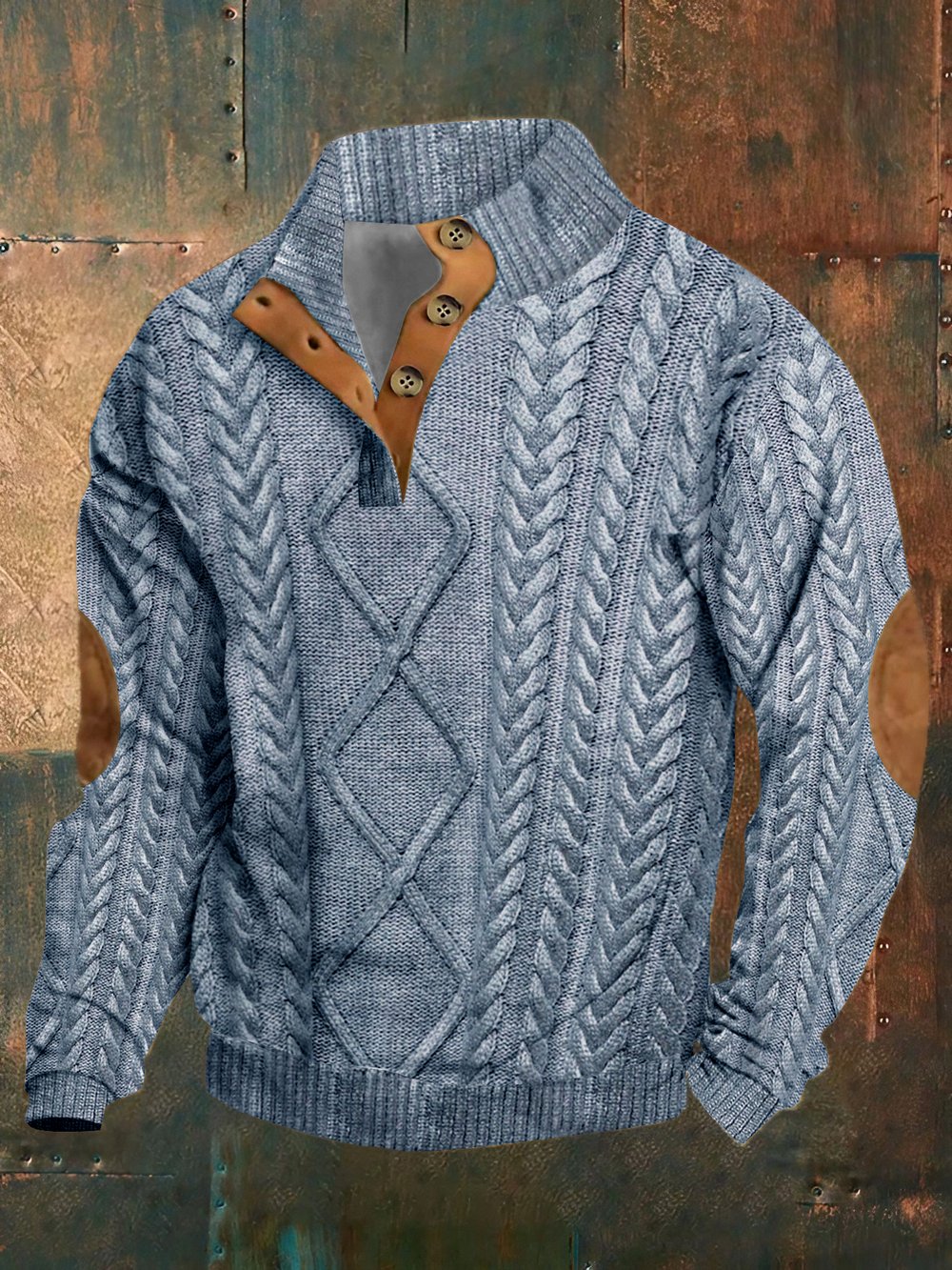 Men's Retro Western Stand Collar Sweatshirt Last Day 80% Off!