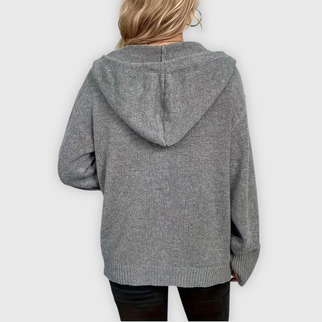 Chivana™ - Stylish & Chic Long-Sleeve Hoodie with Button Placket | Last Day 80% Off!