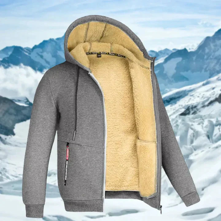 Gilben - Men's Winter Jacket with Hood and Fleece | Last day 80% off!