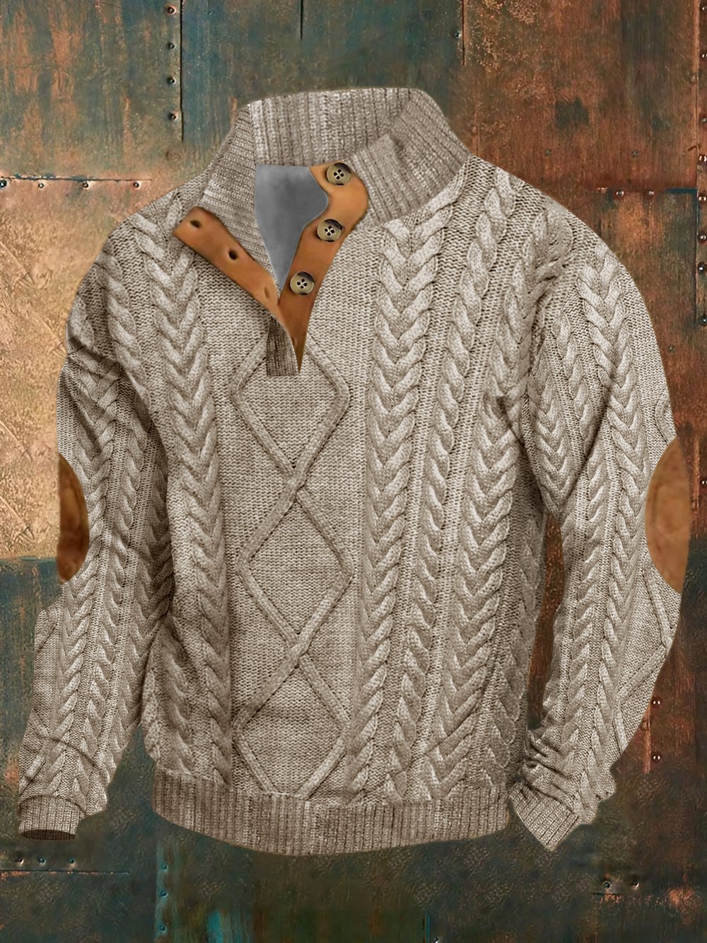 Men's Retro Western Stand Collar Sweatshirt Last Day 80% Off!