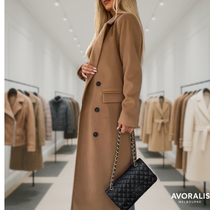 Kim™ | Elegant Double-Breasted Wool Coat Last day 80% off!