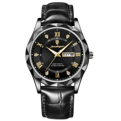 Luxury Leather Strap Quartz Watch | Last day 80% off!