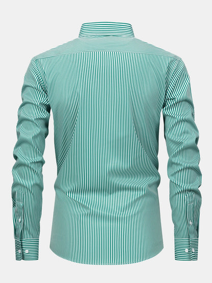 Long Sleeve Striped Shirt with Buttons | Last Day 80% Off!