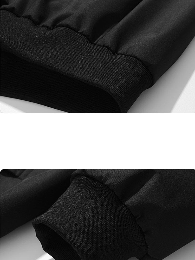 Relaxed fit contrast corduroy bomber jacket with removable hood | Last day 80% off!