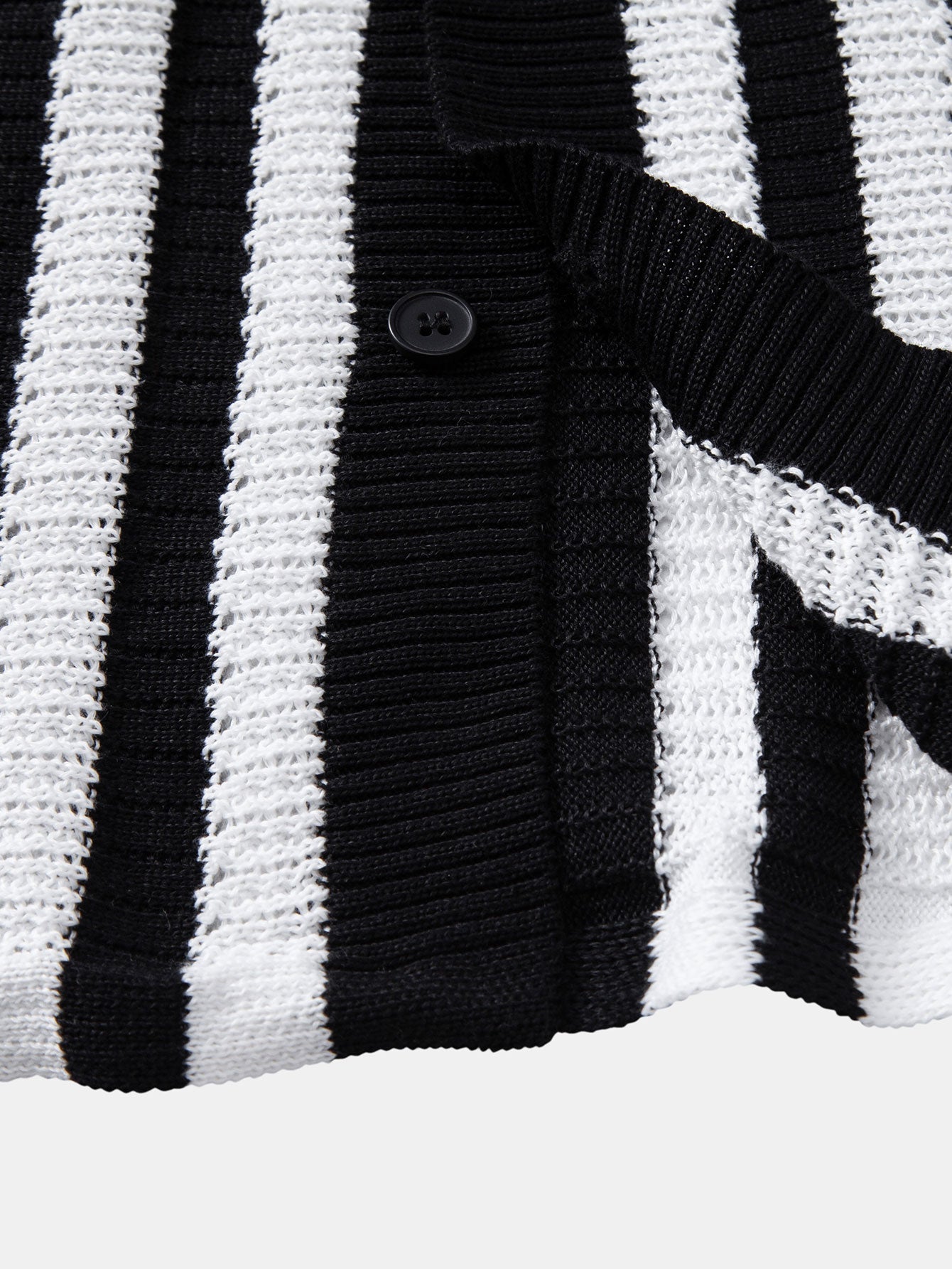 Shirt with drop shoulders and crochet stripes & linen trousers with straight legs | Last day 80% off!