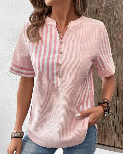 Lila | Soft Striped Blouse | Last Day 80% Discount!