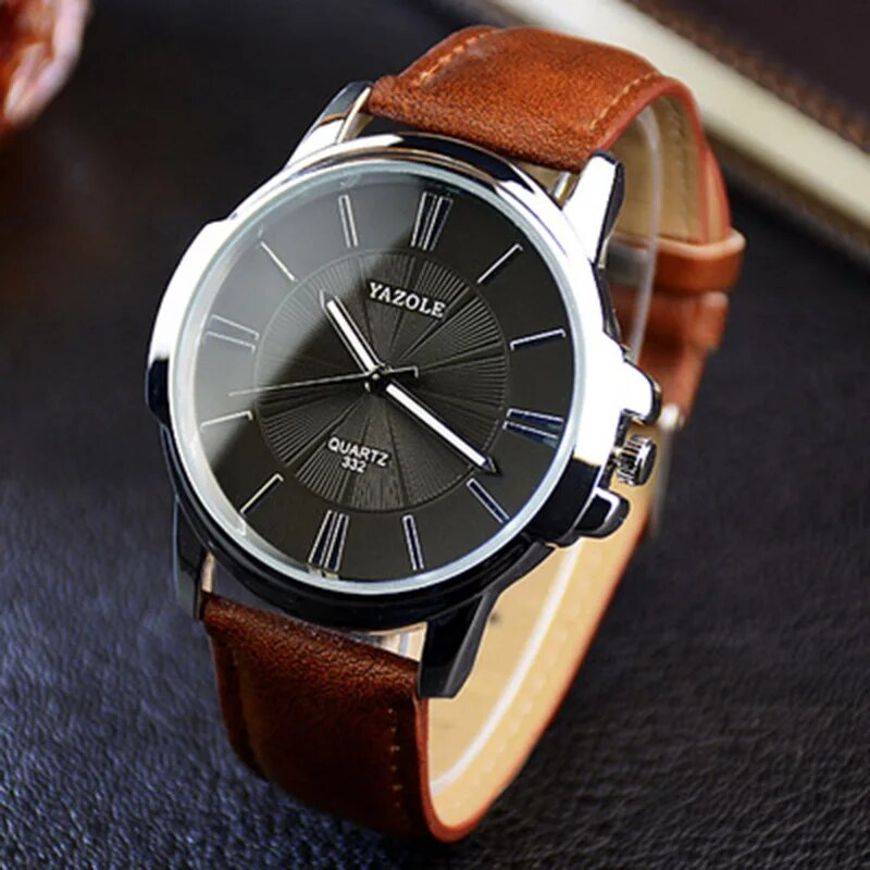 Luxurious Blue Glass Leather Watch™ - Wilson | Last Day 80% Off!