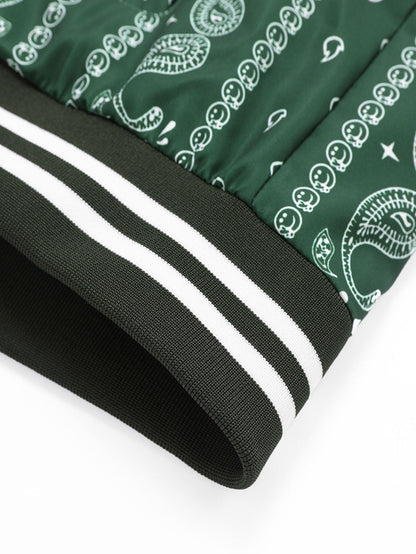 Baseball jacket with paisley print | Last day 80% off!