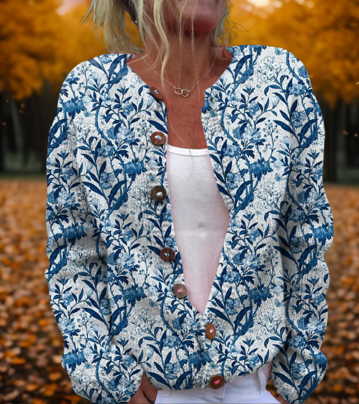 Mary | Floral Design Cardigan | Last Day 80% Off!