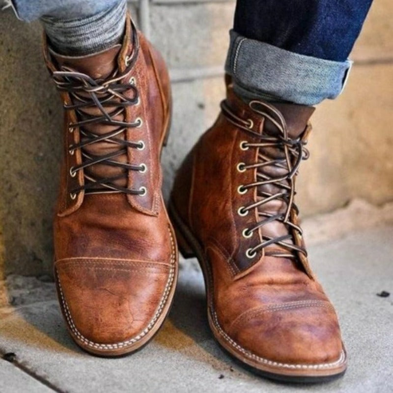 Jason™ Premium Leather Boots — Hand-Finished Everyday Comfort