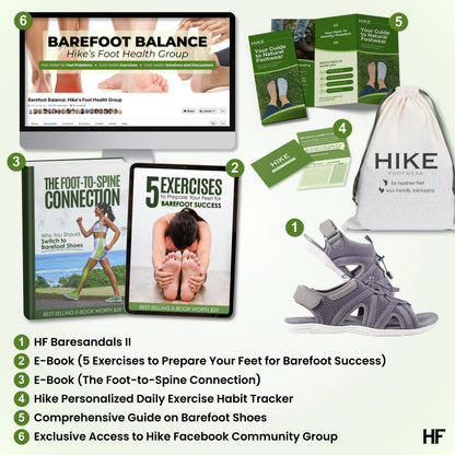 HF Baresandals II - Ergonomic Footbed & Ultra-Lightweight Barefoot Sandals (Unisex) (Buy 1 pair, get 1 pair free)