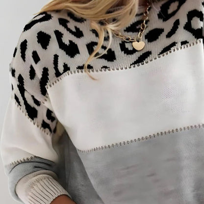 Charlene | Leopard Print Casual Sweater | Last Day 80% Off!