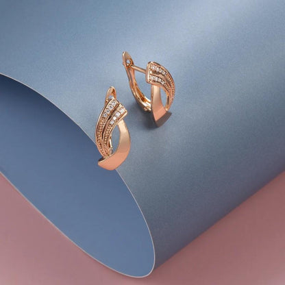 Elegant Rose Gold Earrings in Paris | Last Day 80% Off!